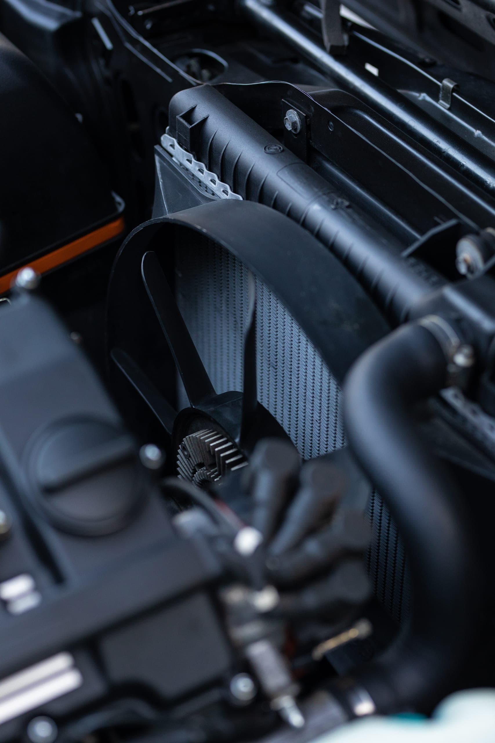 Factory tool kit mounted in the trunk lid