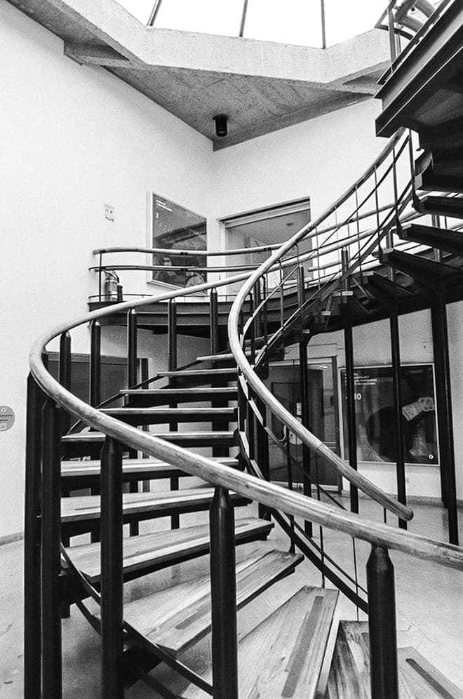 Bogotá museum stairs