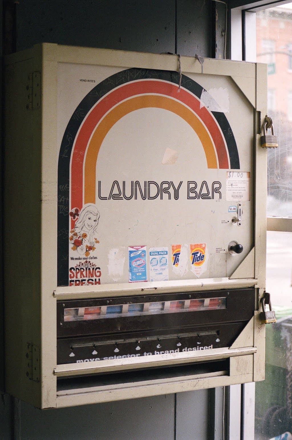 Vintage Vend-Rite Laundry Bar detergent vending machine